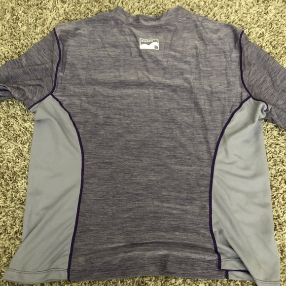 Womens Irideon Riding Wear V Neck Long Sleeve Shirt Purple  Sz XL Vented On Side - Picture 8 of 10